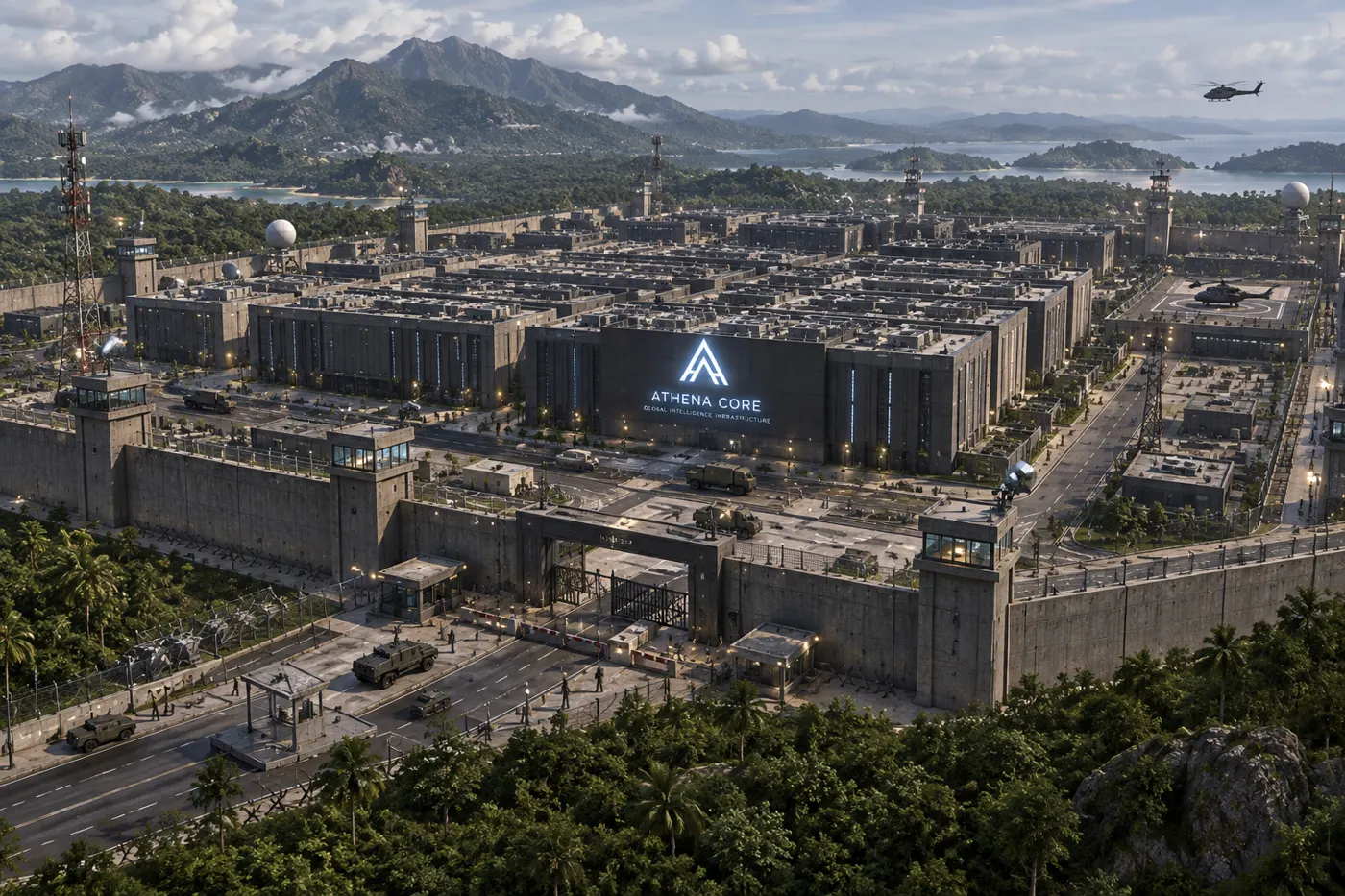 Athena compound exterior